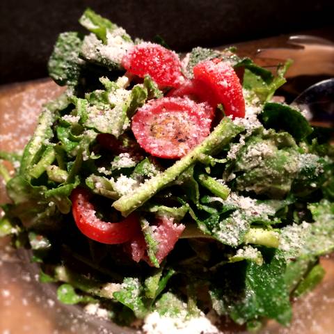 つぼみ菜とルッコラのサラダ