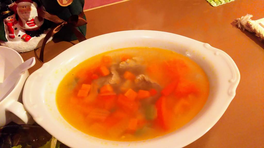 チキンのスープ