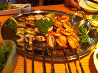 魚介とキノコのＢＢＱ