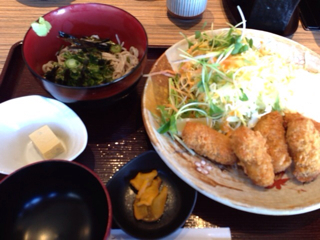 カキフライ定食