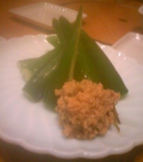 力士味噌　きゅうり添え