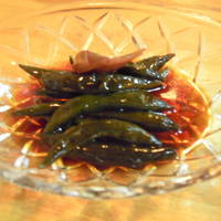 きのこ飯定食・ざるそば山椒おにぎりセット・青唐辛子の煮物