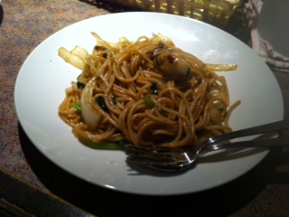 ランチタイムパスタ　牡蠣のパスタ