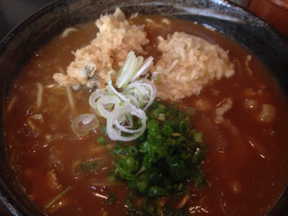 牡蠣天カレー蕎麦