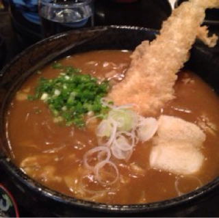 穴子天カレー蕎麦