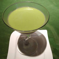 そら豆やエビのスープ風