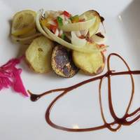 真鯛のグリル　フレッシュ野菜のビネグレットソース