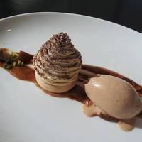 丹波産栗のモンブラン　アッサムティーアイスクリーム