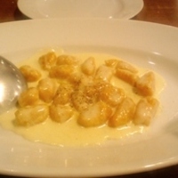 チーズソースのかぼちゃのニョッキ