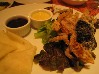 ソフトシェルクラブのピアディーナ巻き