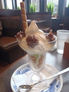 抹茶ミルク金時ソフト