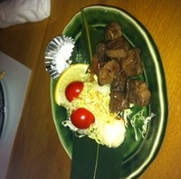 黒毛和牛の角切りステーキ