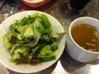 ガーリックハンバーグ＆サイコロステーキ