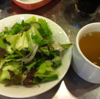 ガーリックハンバーグ＆サイコロステーキ