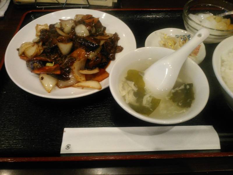 麻婆ナス定食（日替わりランチ）