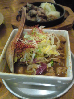 ホルモンの煮込み