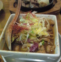 ホルモンの煮込み