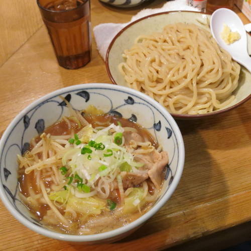 野菜盛つけ麺