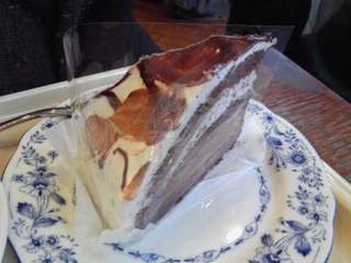 チョコとナッツのケーキ