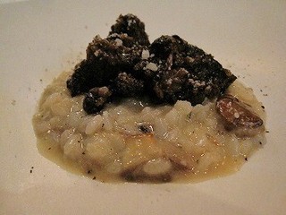 ポルチーニ茸のリゾット　和牛の煮込み