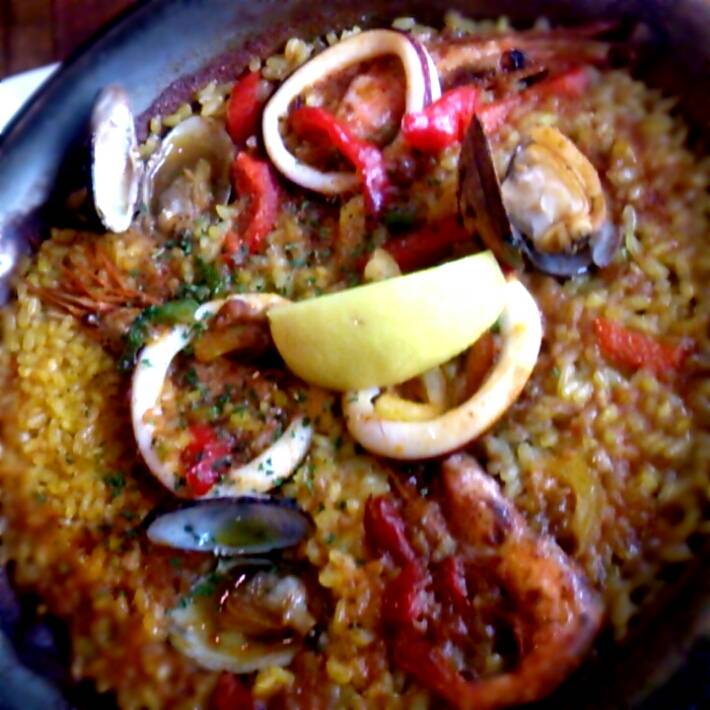 魚介のパエリア