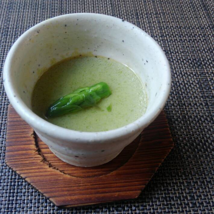 アスパラガス豆腐