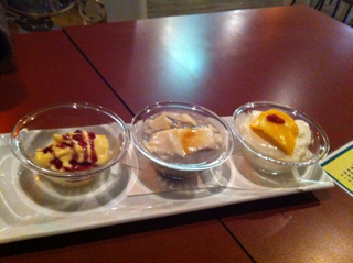 デザート三点盛り