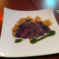 和牛サーロインの黒胡椒焼き　おろしポン酢…