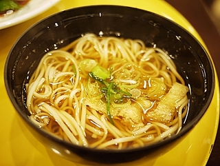 鯖の竜田揚げ黒酢野菜あんかけと豆乳温麺