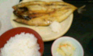 開きさばの一夜干しとご飯セット