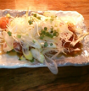 会津地鶏ももたたき