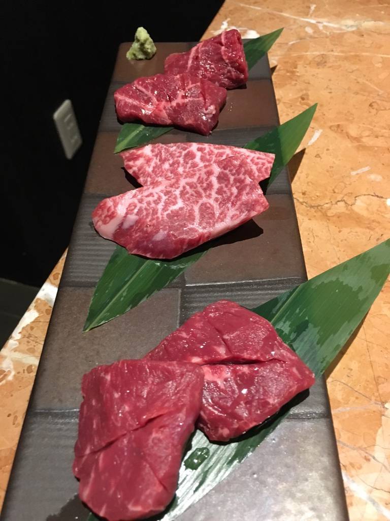 宗像牛赤身三点盛り