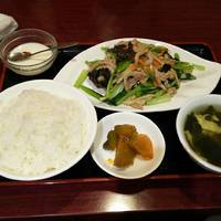小松菜と豚肉炒め定食