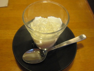 杏仁豆腐　りんご