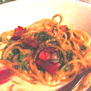 青海苔のクリームパスタ