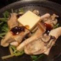 牡蠣とエリンギの陶板焼き