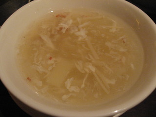 カニ身入りスープ