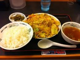 バクダン炒め定食