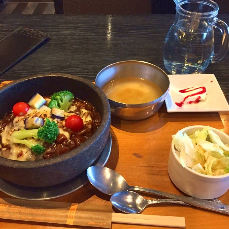 石焼チーズカレーセット