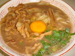 肉入りラーメン