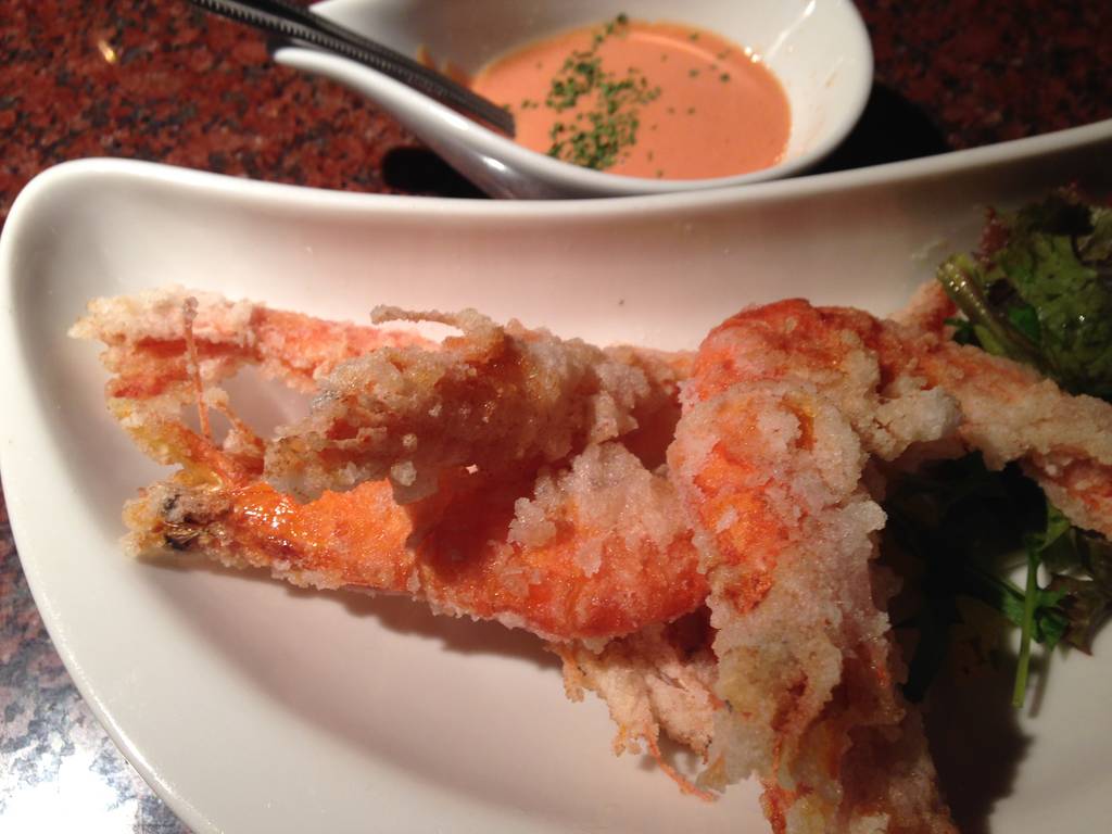 ソフトシェルシュリンプのフライ