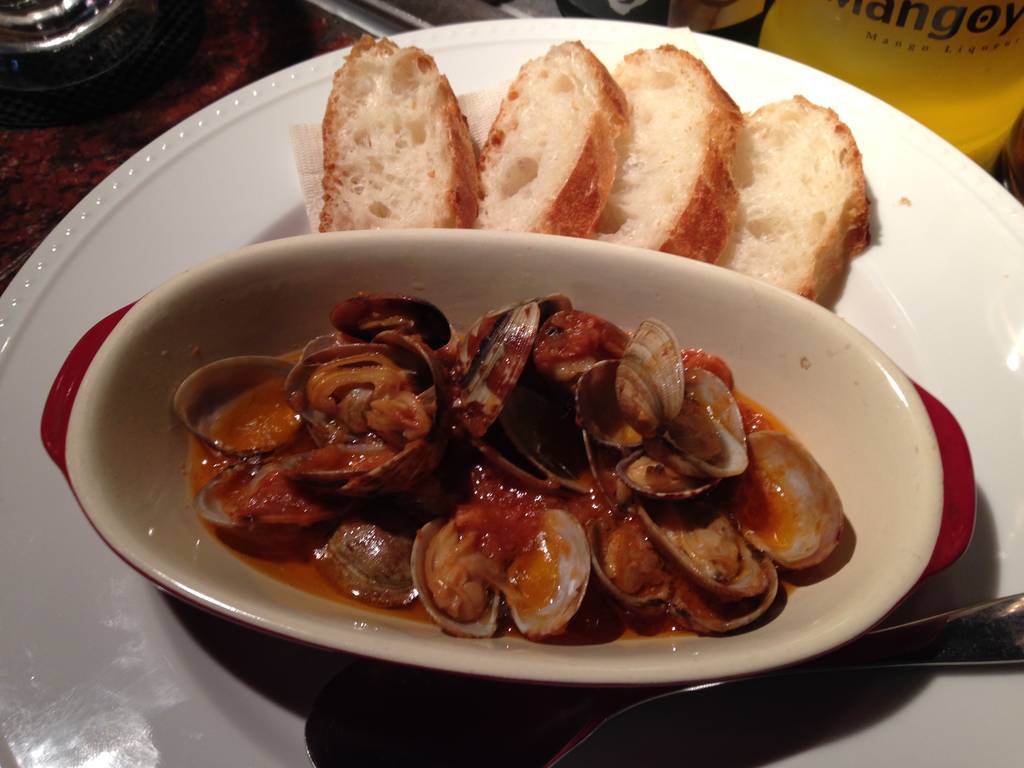 あさりのトマト風味アヒーリョ