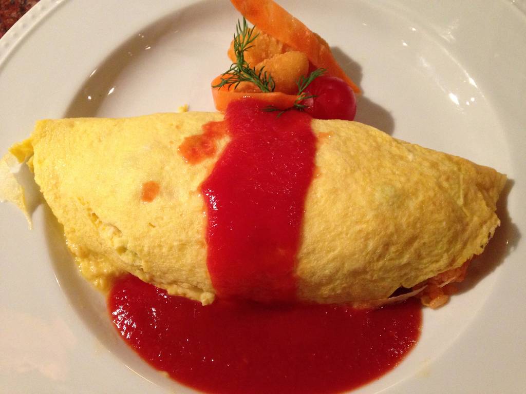 懐かしのプレーンオムライスランチ