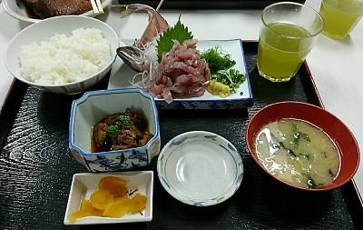 アジたたき定食