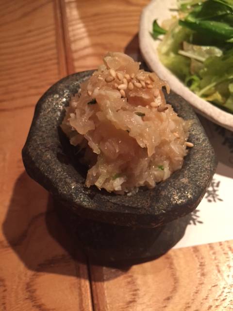 大山鶏のなめろう