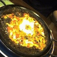 半熟卵の焼きカレー