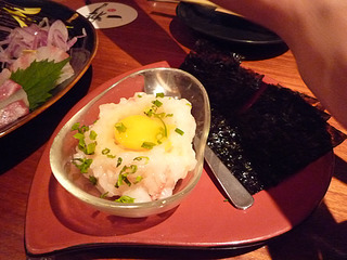 甘海老の塩ユッケ