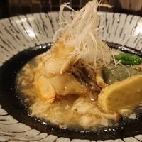 真鯛とお芋の揚げ出し生湯葉くずあんかけ