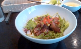 明太子とマグロの他人丼