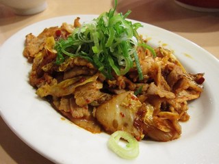 豚キムチ定食　こってり